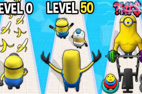 Monster School: Minion Run Rush GamePlay Mobile Game Runner Game Max Level LVL – Minecraft Animation