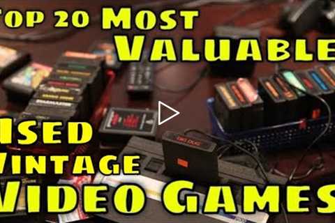 Top 20 Most Valuable Used Vintage Video Games