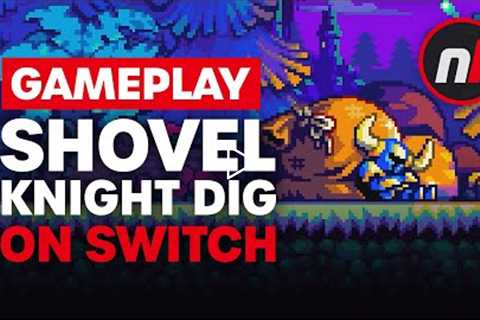 Shovel Knight Dig Nintendo Switch Gameplay