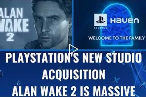 Sony PlayStation Studio Acquisition - Alan Wake Is A Massive Game - PS5 SSD Partnership With WD