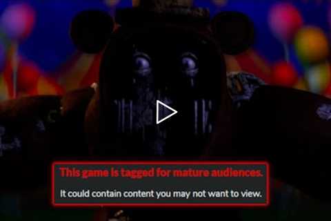 The DISTURBING Fnaf Fan Game Made For MATURE Audiences...