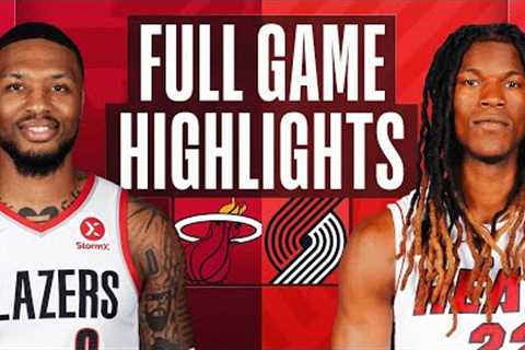 HEAT at TRAIL BLAZERS | NBA FULL GAME HIGHLIGHTS | October 26, 2022