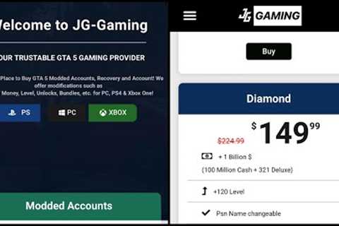 JG Gaming Review For GTA Online Modded Accounts And Boost Services.. Are They Legit Or A Scam?