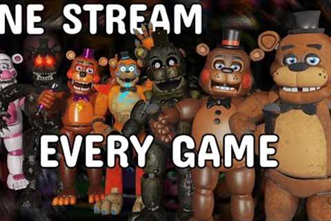 I beat EVERY FNAF GAME in ONE STREAM without breaks