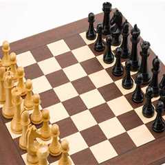 What size chess board is used in tournaments?