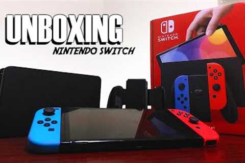 NINTENDO SWITCH OLED UNBOXING + REVIEW