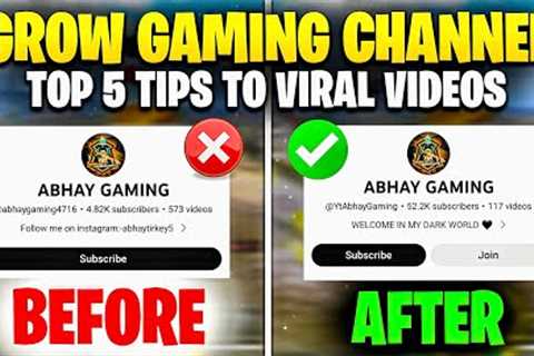 HOW TO GROW GAMING CHANNEL IN 2023 🔥😍 BEST TIPS TO VIRAL GAMING PUBG & BGMI VIDEOS | ABHAY..