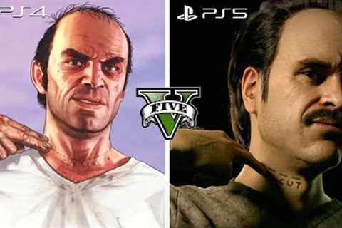 GTA 5 Next Gen Remastered PS5 Graphic VS PS4 Comparison! Details & Graphics! Playstation 5