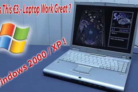 Finding a €3,- Windows 2000 / XP Retro Gaming Laptop In 2022 ! 😅