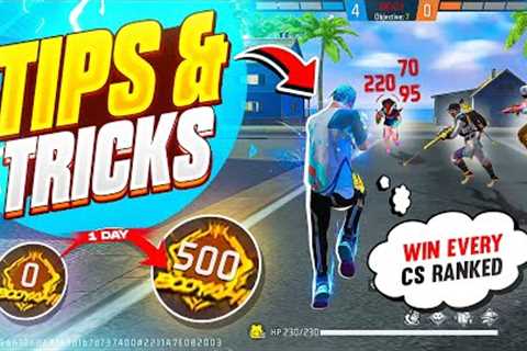 How To Win Every CS Rank with Random Players || 3 Pro Tips And Tricks🔥 Free Fire || FireEyes Gaming