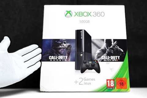 Xbox 360 E Console Unboxing - Online in 2023! (Black Ops 2 + Ghosts Bundle)