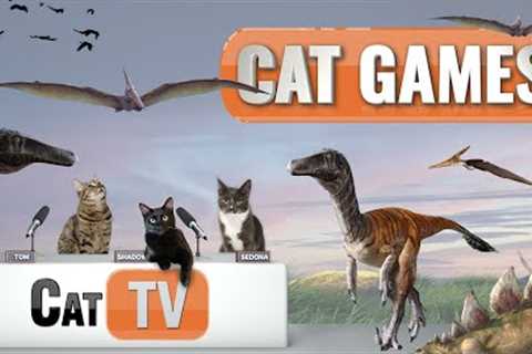 CAT Games |  Purrasic World - Dino-tastic Entertainment for Cats! 🦕😺 | Videos For Cats to Watch