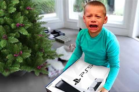 he SCREAMS after getting fake PS5 for Christmas..