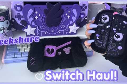 Dark Kawaii Nintendo Switch Accessories Haul - Unboxing + Review | Geekshare