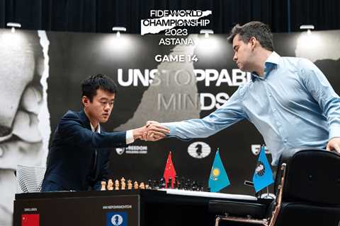 Ding Saves Game 14; Tiebreaks Will Decide World Championship