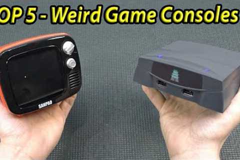 Top 5 Weirdest Game Consoles .. They Play Over 10.000+ Games !