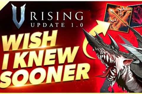 V Rising 1.0 - Wish I Knew Sooner | Tips, Tricks, & Game Knowledge for New Players