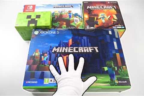 The Ultimate MINECRAFT Consoles Unboxing (Xbox One, Nintendo Switch, PlayStation Vita, 2DS XL)