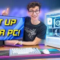What To Do AFTER You''ve Built Your Gaming PC! 😀 How To Setup Your Gaming PC Build 2024!