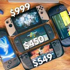 I Bought $4000 worth of Handhelds so YOU don''t have to: Switch 2 vs Steamdeck, Legion Go S, Ally X ..