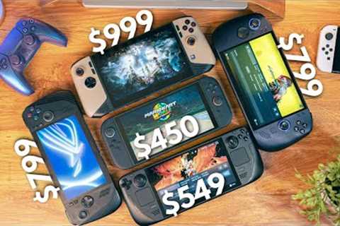 I Bought $4000 worth of Handhelds so YOU don''t have to: Switch 2 vs Steamdeck, Legion Go S, Ally X ..